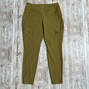 Athleta Headlands Cargo Pants Plus 14 Women's Hybrid Tight Nylon Tapestry Gold